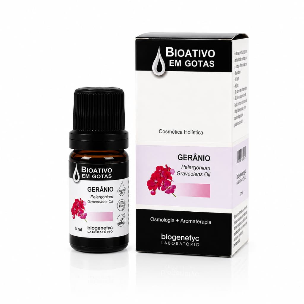Óleo Essencial Gerânio do Egito 5ml 100% Puro Natural Aromaterapia Vegano