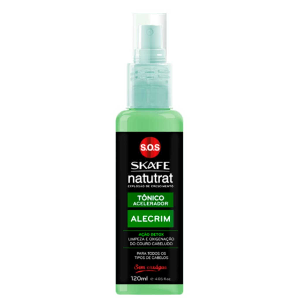 Tônico Capilar Alecrim Natutrat 120ml - Crescimento Acelerado, Combate Caspa e Oleosidade