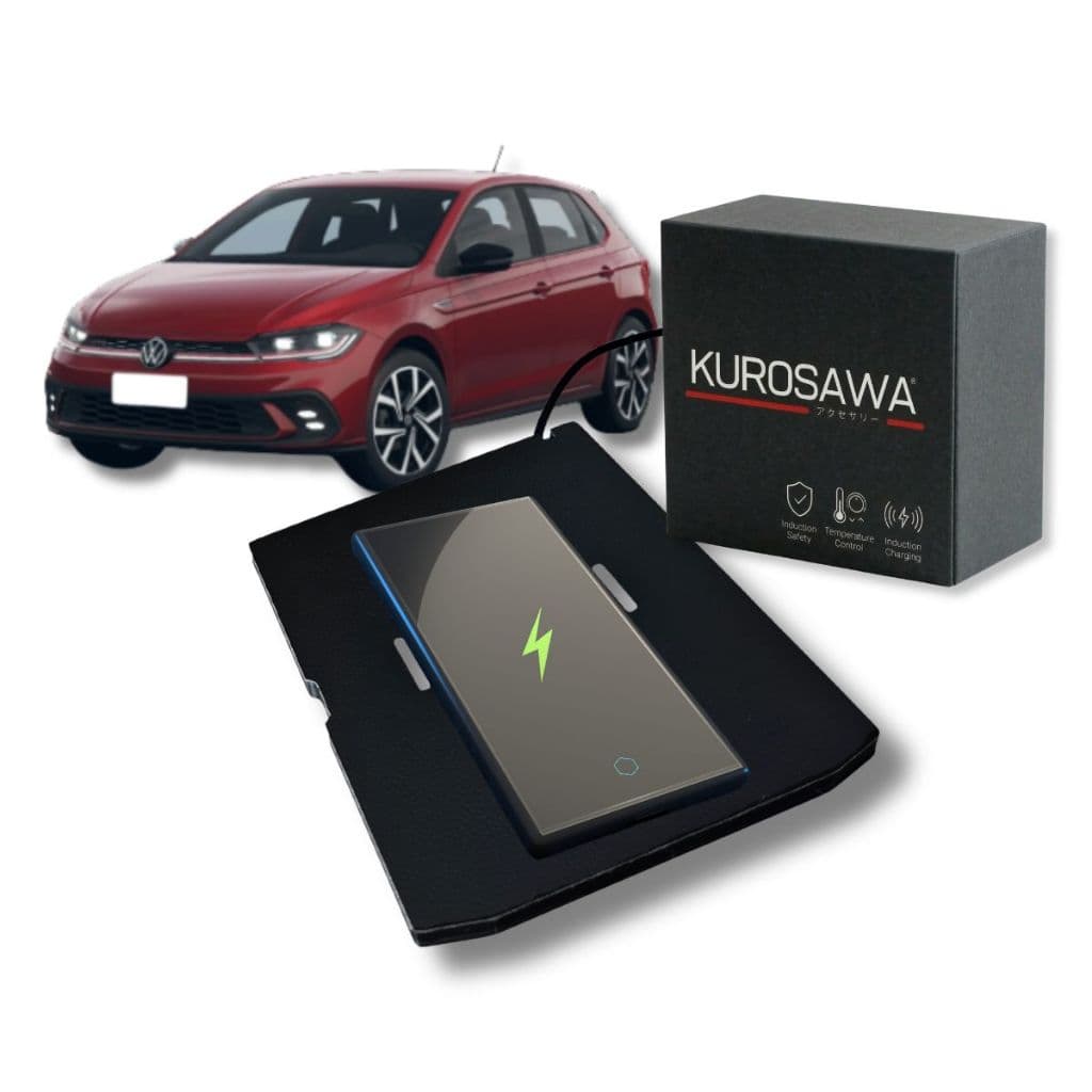 Carregador por Indução Automotivo VW POLO - VIRTUS 17.2w Sem fio, Encaixe Perfeito.