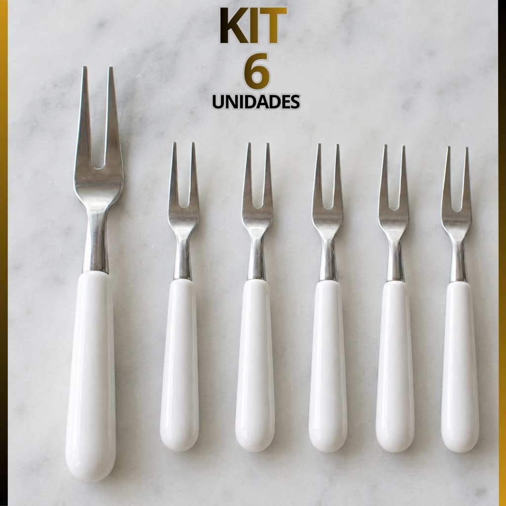 Kit Garfinhos Para Petisco Mini Garfinho Fondue Queijo Frutas Frios Doces Festas Eventos