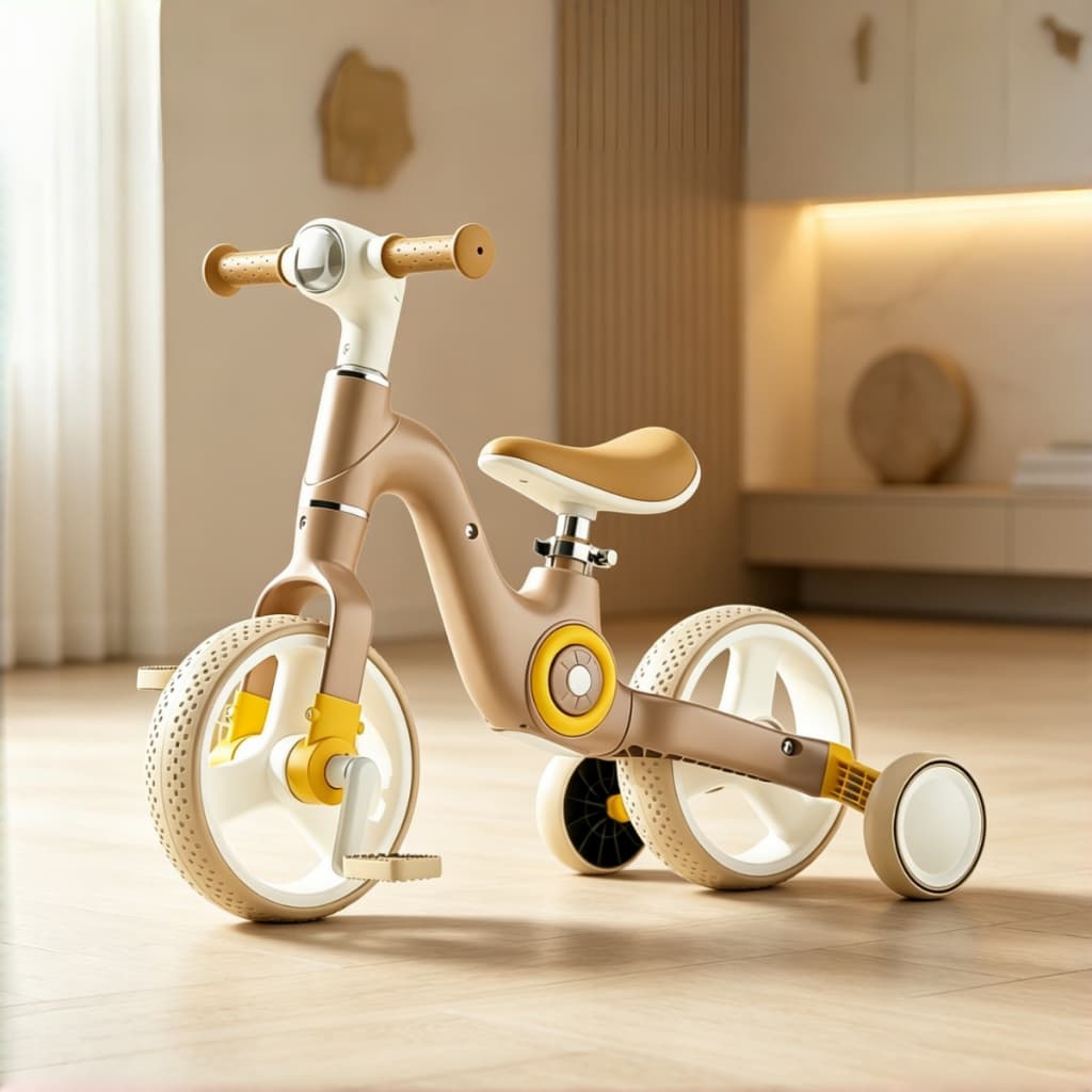 Triciclo Multifuncional Infantil Carrinho de Aprendizagem com Luz e Som P24