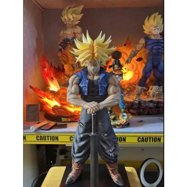 Boneco Estátua Trunks Super Saiyajin 25cm Dragon Ball Z Action Figure Colecionável Anime