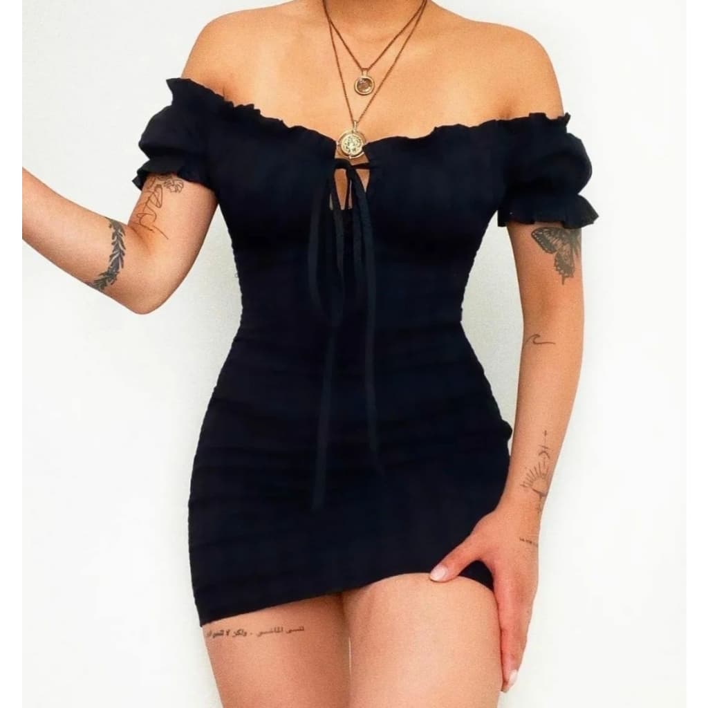 Vestido Feminino Ciganinha Tubinho Curto Tendência