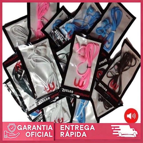 Kit 10 Fones Kit 5 Fone De Ouvido Kit 2 Fones Coloridos Cores Aleatórias
