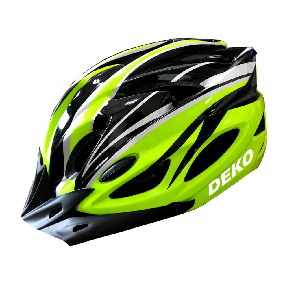 Capacete Ciclismo com Viseira MTB DEKO com Led Sinalizador Integrado