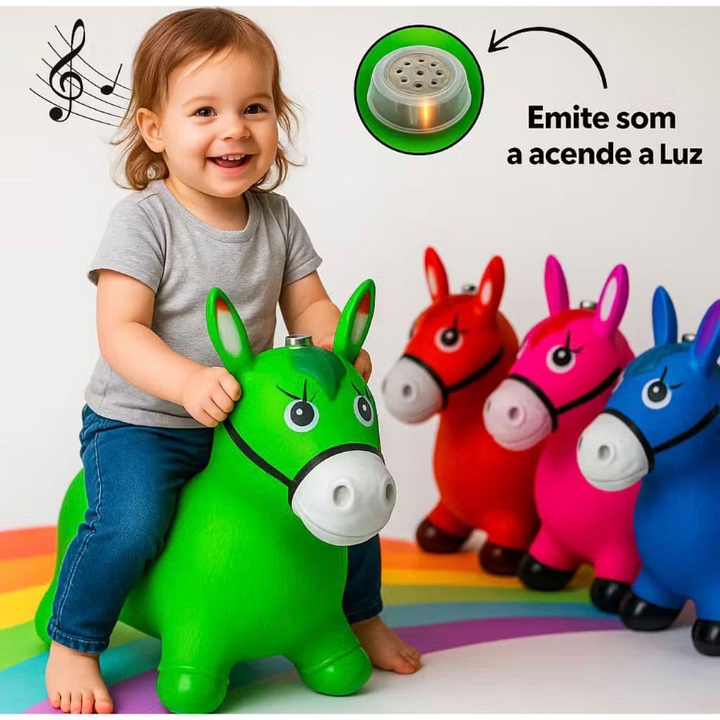 Cavalinho Upa Upa Pula Pula Musical brinquedo infantil