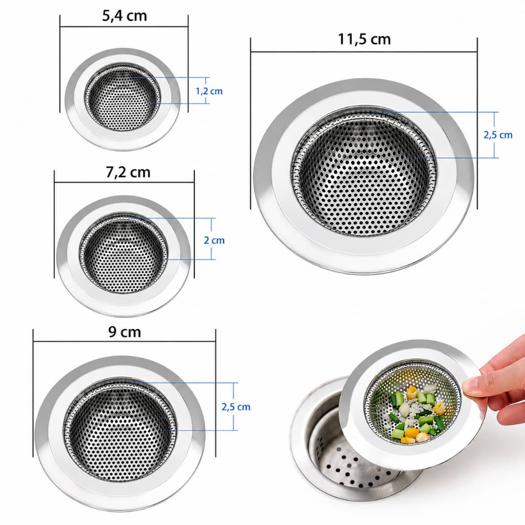 Ralo para Pia Prime Aço Inox com Borda Cozinha Ralinho