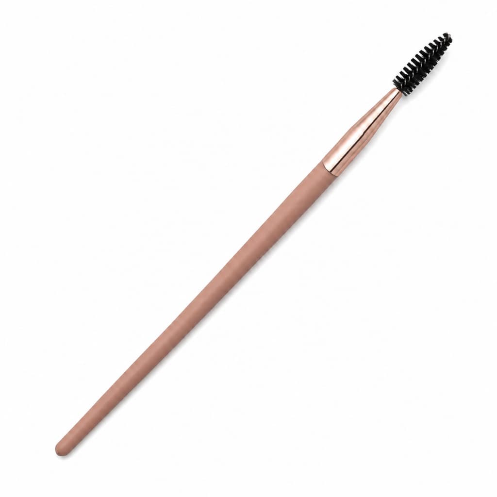 Pincel de Cilios e Sobrancelha Profissional Escova Spoolie Cabo Longo Rose Maquiagem Zalike