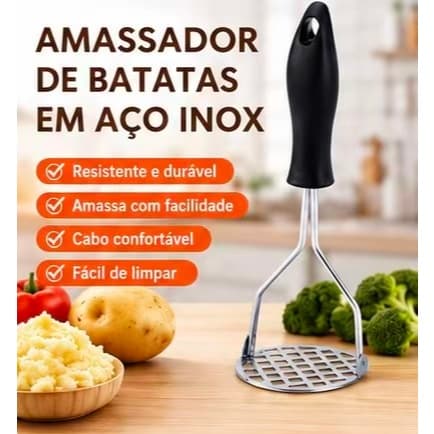 Espremedor Manual para Purê de Batatas e Legumes