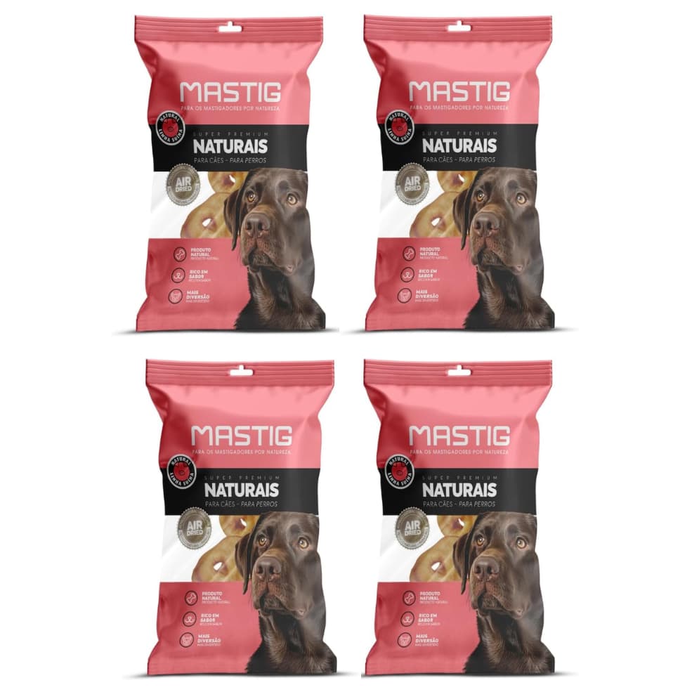 Petisco Mastigável Natural para Cães | Focinho Suíno Desidratado Pacote com 2 Unidades