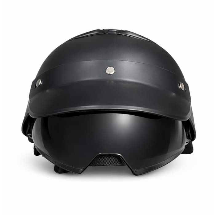 Capacete De Proteção Motocicleta Racer Scooter Preto Fosco