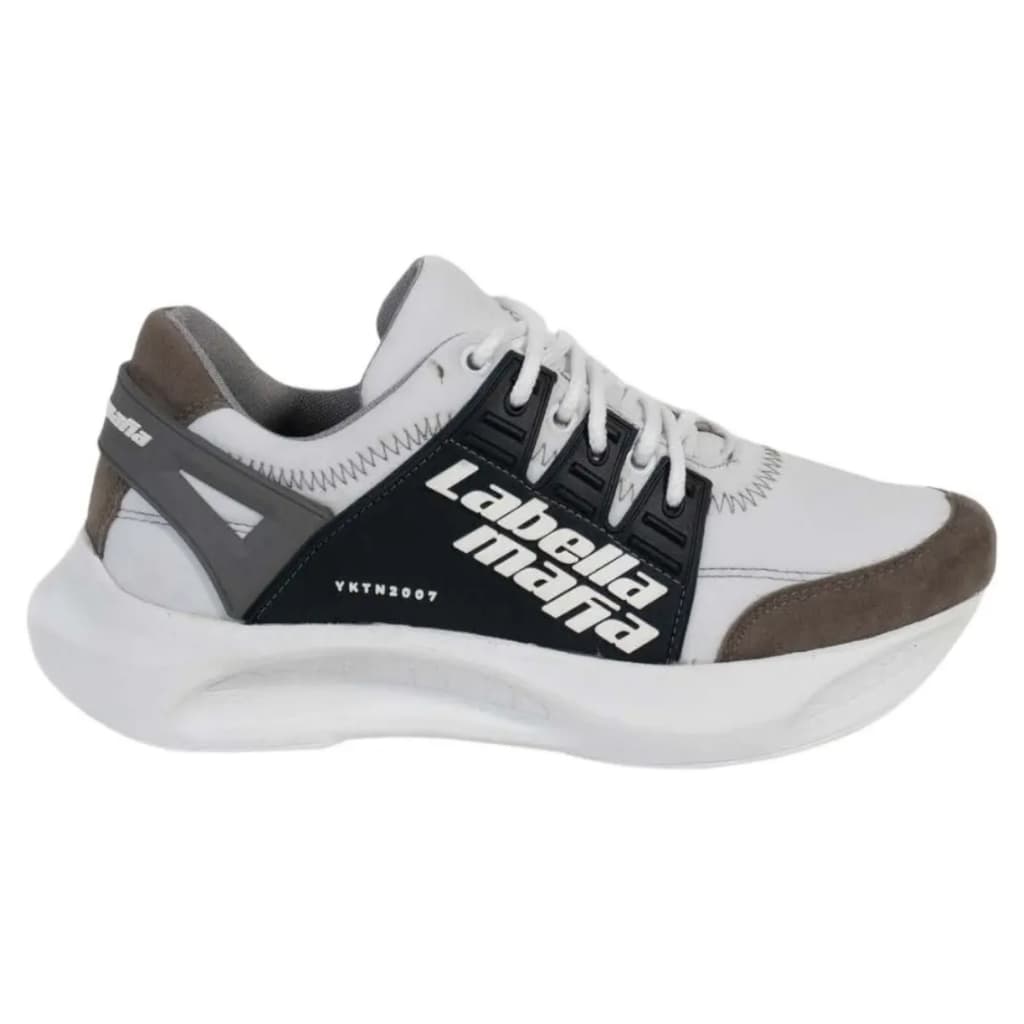 Tênis Labellamafia Eapics Esportivo Casual academia treino caminhada Saturn branco com cinza