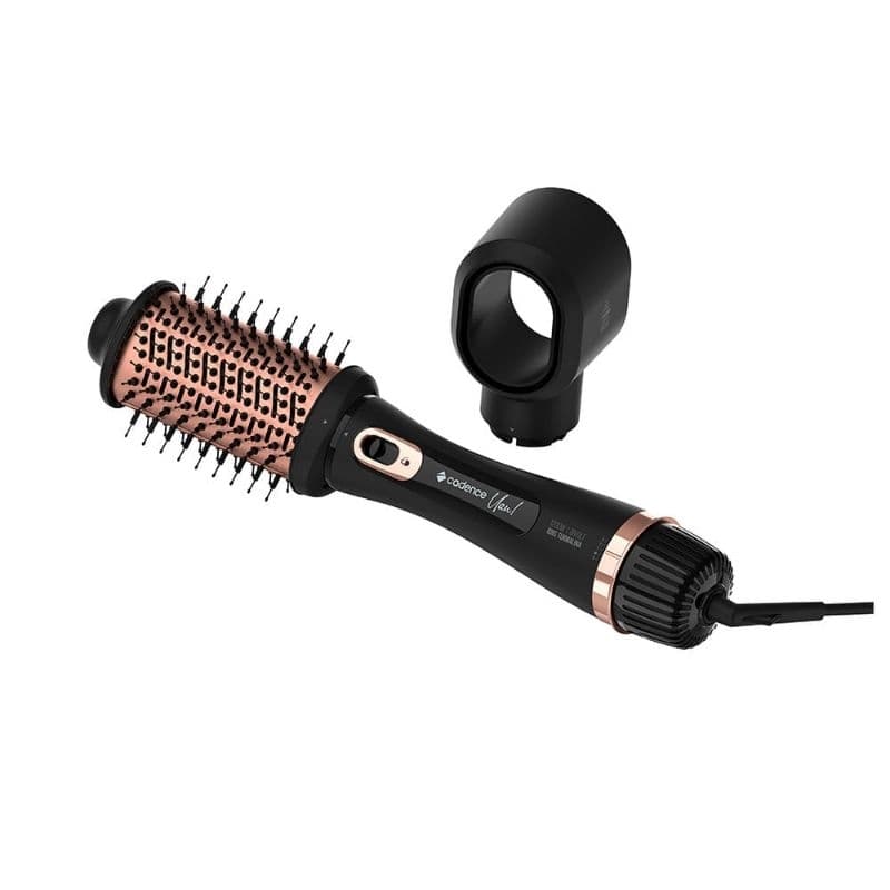 Escova Secadora Cadence UAU 4 Em 1 ESC800 Bivolt Manual 1200W Seca Alisa Modela Rose Preto