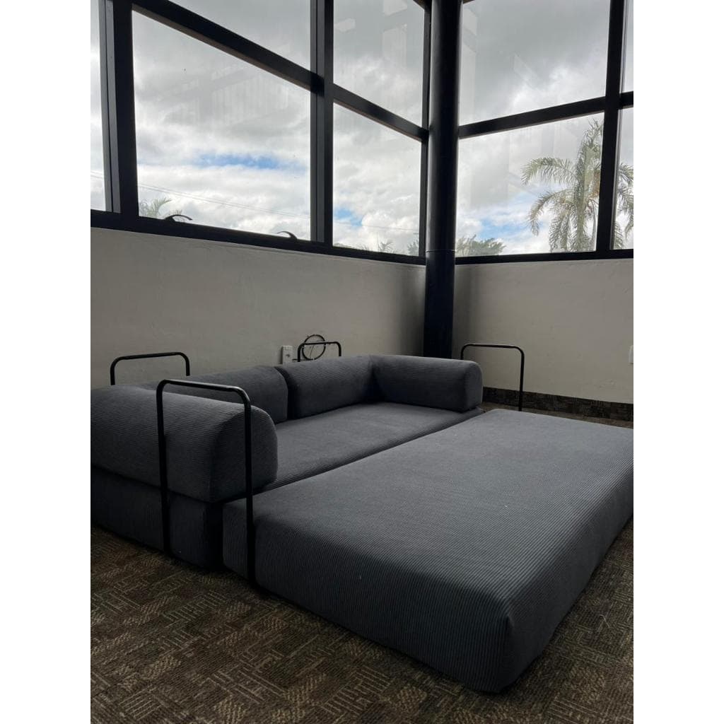 Sofá-Cama 2 Lugares Confortse Slim Moderno e Confortável