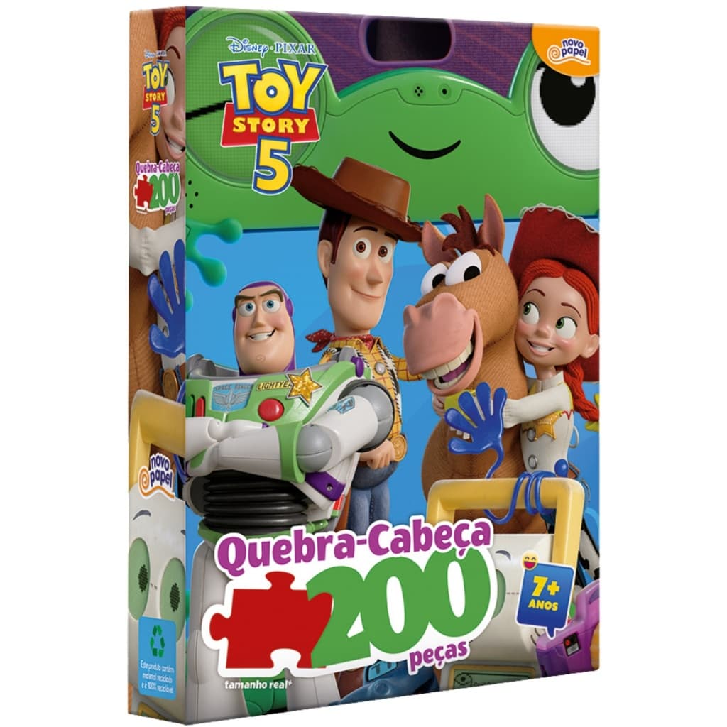 Brinquedo Quebra Cabeça Toy Story 200 Peças Disney Toyster 8095