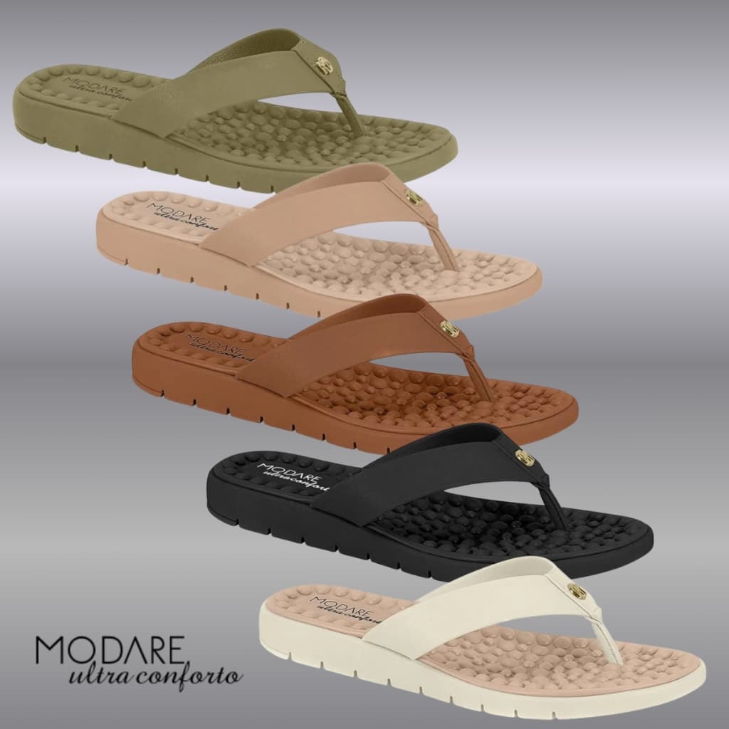 Chinelo Dedo Modare Ortopédico Ultraconforto Leve Antiderrapante 7162.331