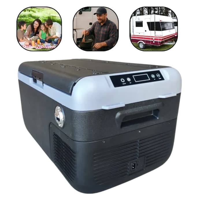 Geladeira Portátil 30l 12/24v 110/220v Quadrivolt Caminhão Carro Van MotorHome