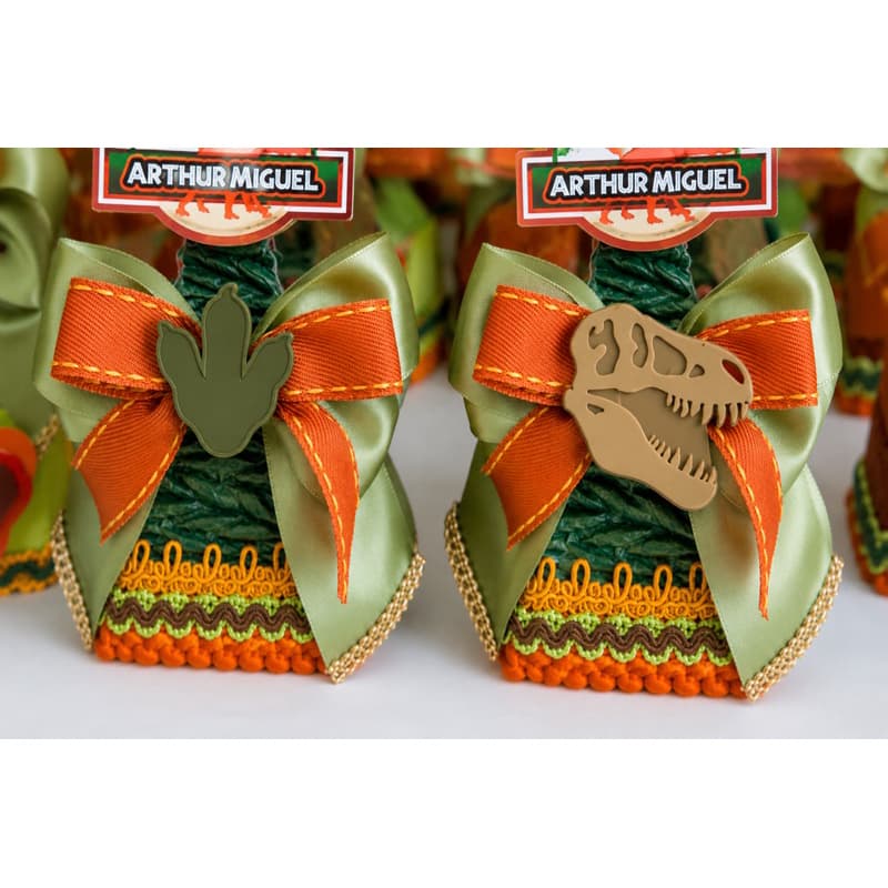 Aplique Pegada Dinossauro T Rex Dino Decorar Lembrancinha Luxo Festa Infantil