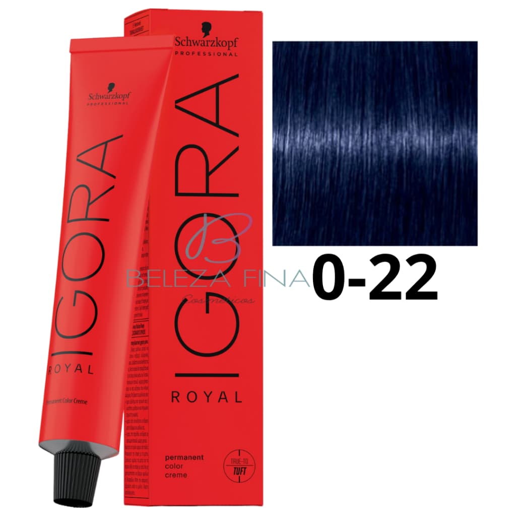 Coloração Schwarzkopf Igora Royal Tintura 0-22 60g FUMÊ