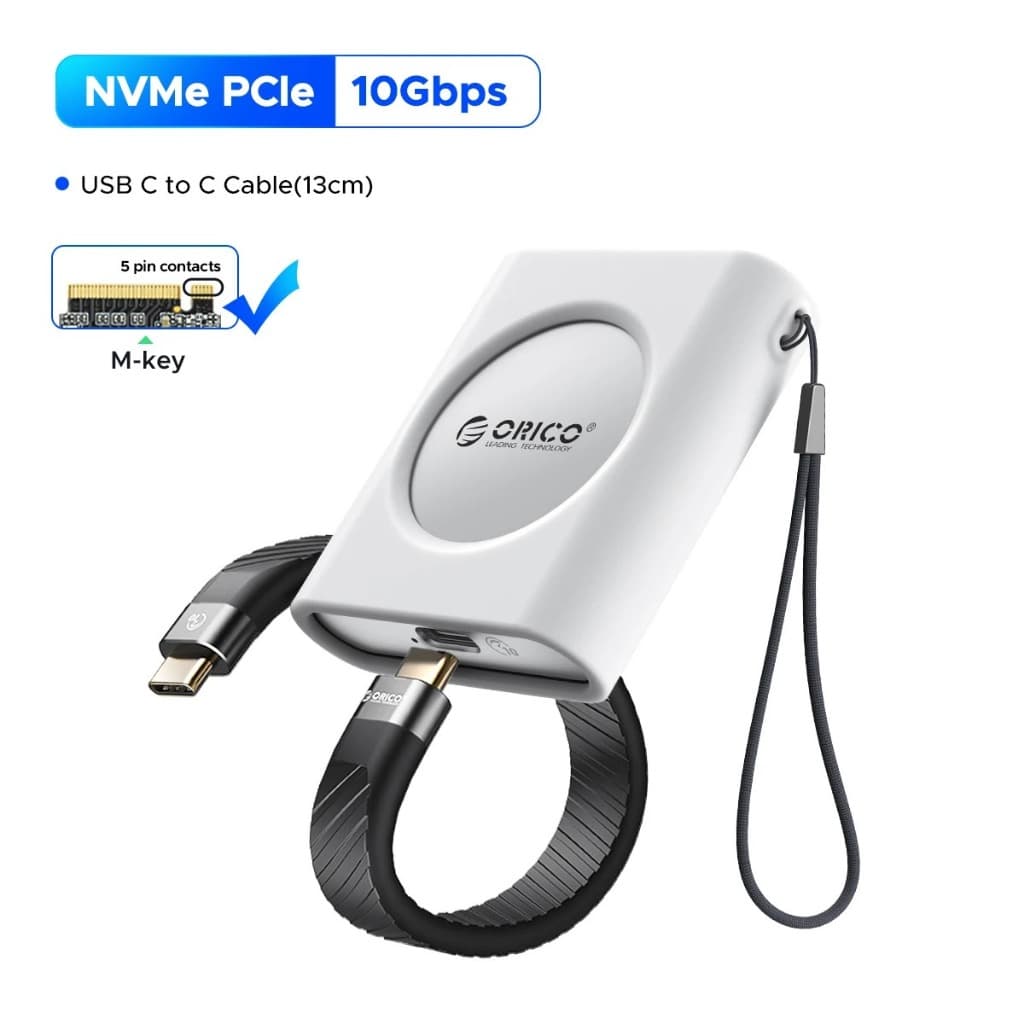 Case Orico M.2 2230 Nvme Ssd Usbc 10gbps alumínio iPhone