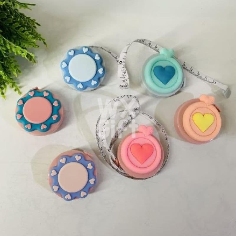 Mini Trena De Bolso Fita Métrica Retrátil Fofa Portátil Costura Medir Corpo Roupas 1,5m Kawaii
