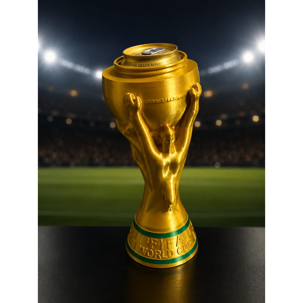 Porta Lata Taça Da Copa Do Mundo 2026 Dourado