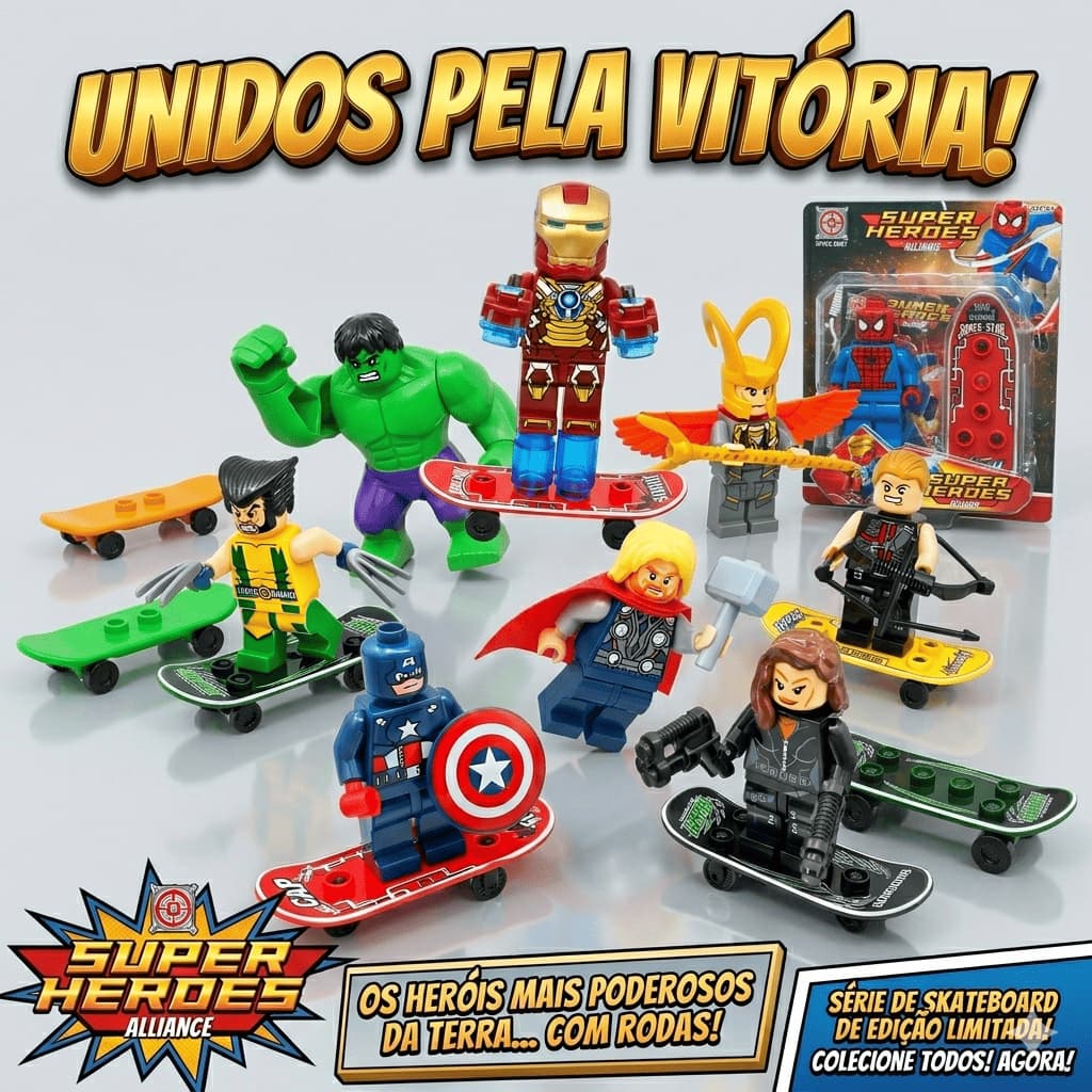 Blocos de Construção Super Heróis Compatível Lego Anime Boneco Montável Briquendo Presente Infantil Menino Menina