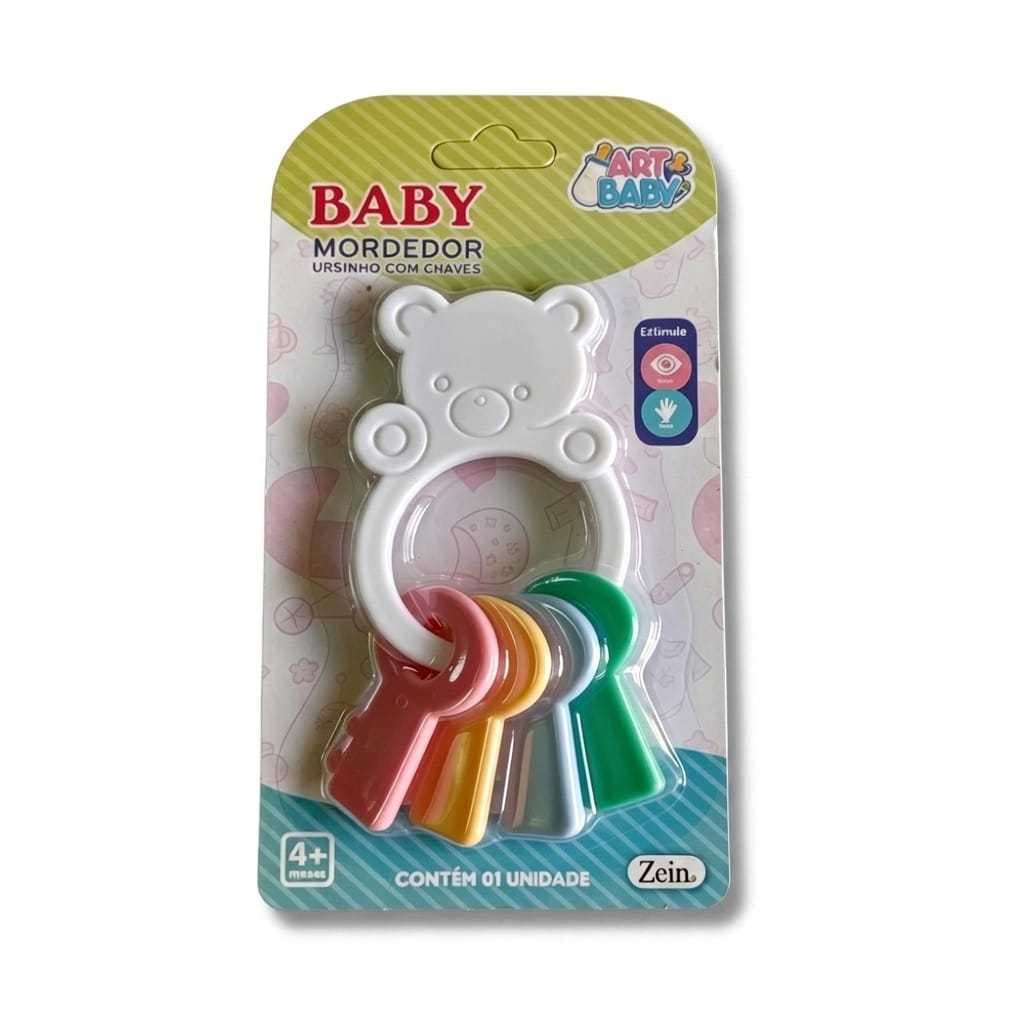 Mordedor Urso Com Chaves Para Bebes - ZG069 Novos E De Qualidade