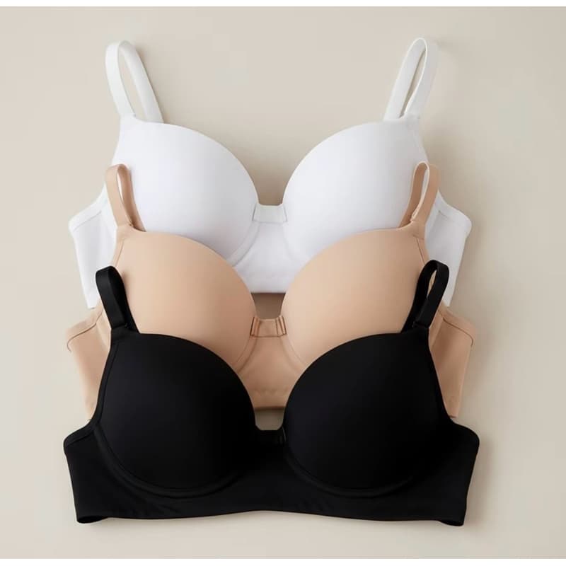 Kit Sutiãs Solteirinho Lisos Reforçados Alça Ajustável Confortável Tecido Macio | Sutia | FEMINO