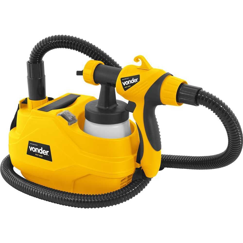 Pistola Elétrica Para Pintura Vonder PEV 600 HVLP 127V/220V Profissional Sem Compressor 700ml