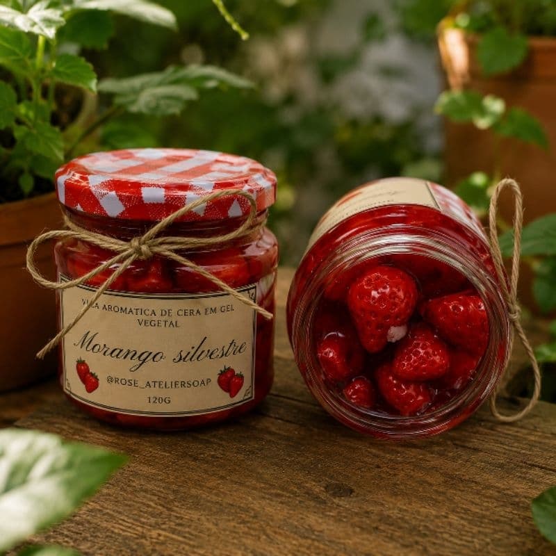 VELA AROMÁTICA COMPOTA DE FRUTA 100g/ vela de geleia
