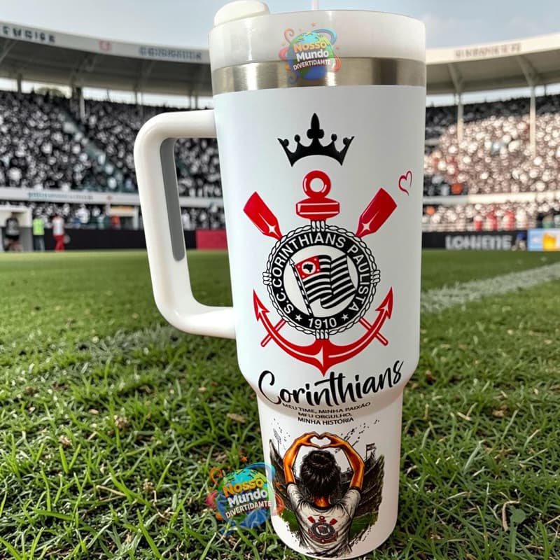 Copo Térmico Torcedor/a Corinthians/a Corinthians Personalizado