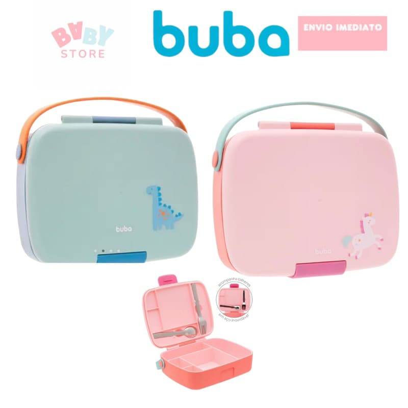 BENTO BOX LANCHEIRA MARMITA MAGIC UNICORNIO DINO BUBA