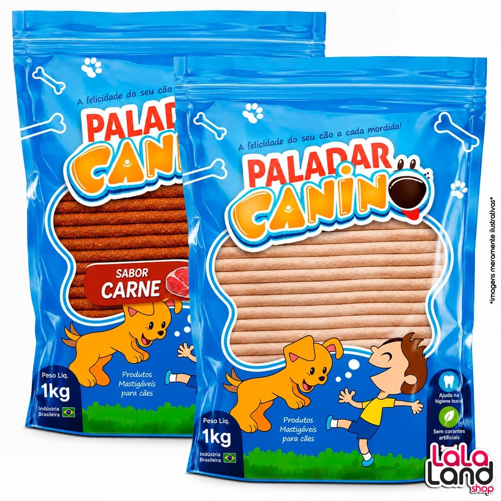Kit Palito Mastigável Snack Paladar Canino Osso Petisco Bifinho de Carne Recompensa Treinamento Natural Saudável