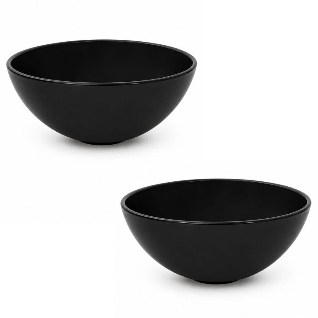 Kit 2 Cubas Para Lavabo Redonda 28Cm Em Plástico Resistente
