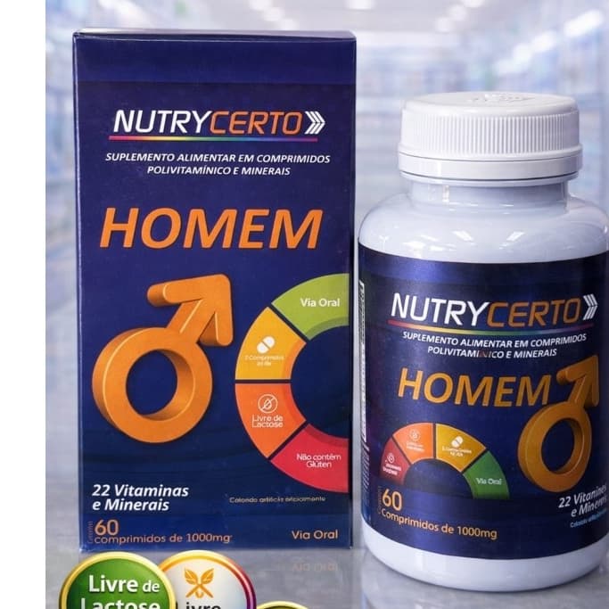 Nutrycerto Testo Homem com 60 Comp