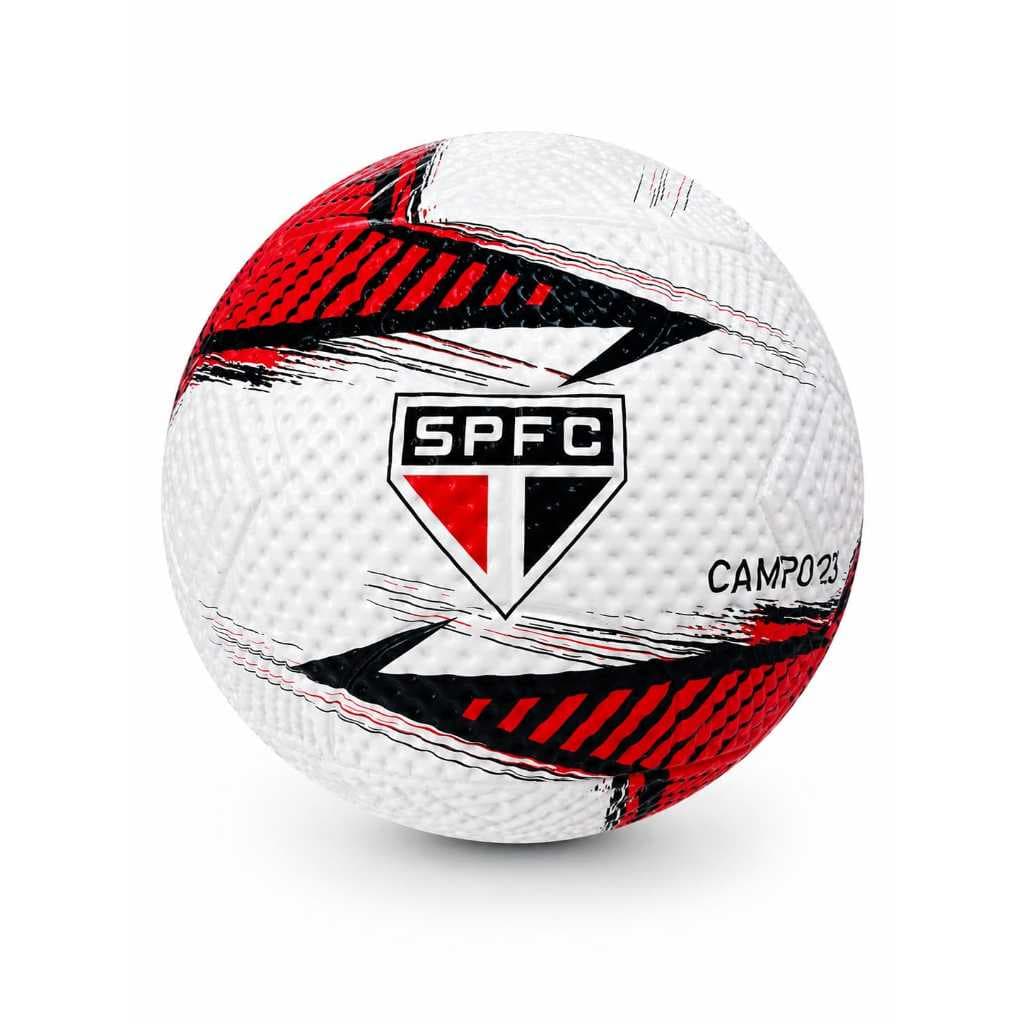 Bola São Paulo FC SPFC Futebol Campo Infantil Branco Vermelho e Preto