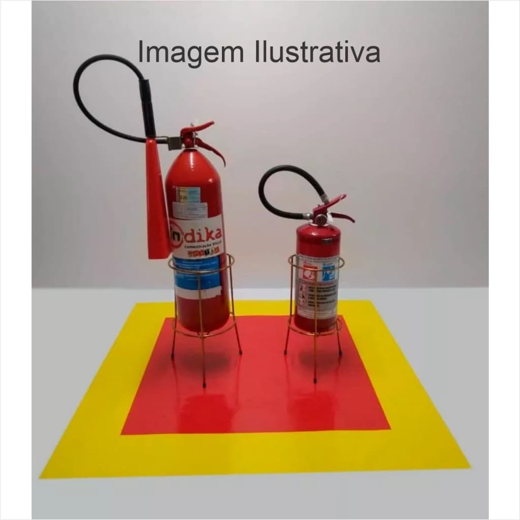 Adesivo Demarcação De Solo Para Extintor 50x50cm