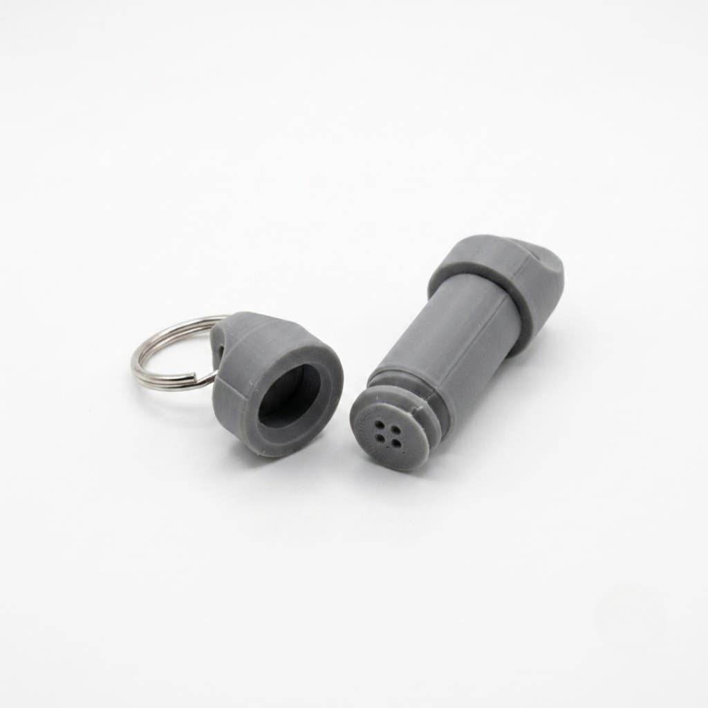 Mini Recipiente para Sal com Chaveiro