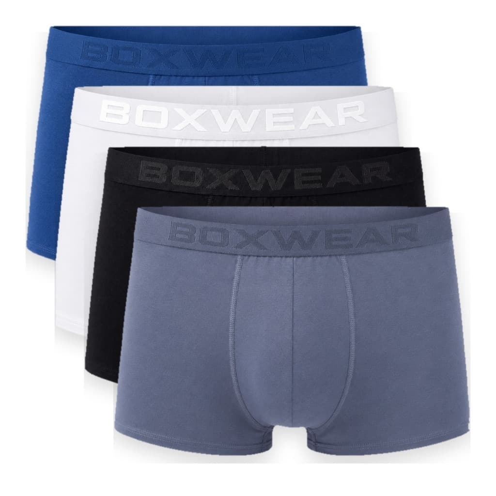 Kit 4 Cuecas Boxer Masculina Adulto Premium Microfibra Box Wear Sortidas Confortável Macia Top