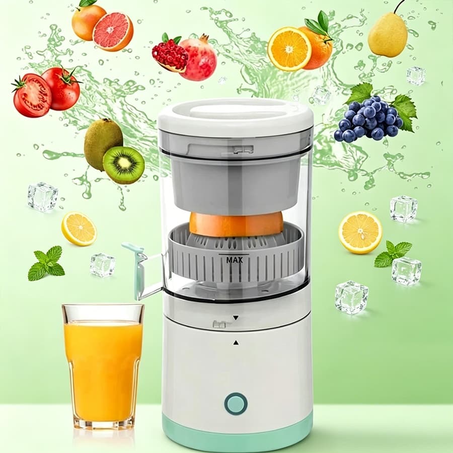 Espremedor Elétrico Laranja Limão Frutas Fazer Sucos Usb Recarregáve Portátil