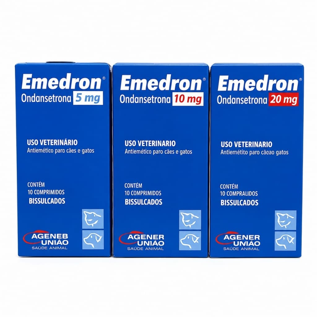 Emedron Antiemetico P/ Cães E Gatos (5MG 10MG 20MG)- Agener 10 comprimidos