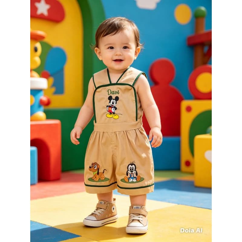 Jardineira Mickey, jardineira para aniversário, jardineira turma do Mickey