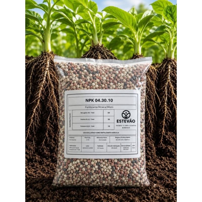 Adubo Fertilizante Agrícola Frutíferas NPK 04.30.10 - Crescimento, Frutíferas, Hortaliças