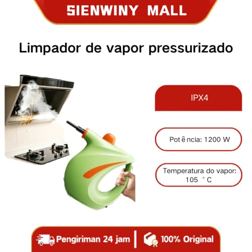1200W 700ML 110v Pressurized Steam Cleaner For Home Portable Sofa Clothes Car Seats Kitchen