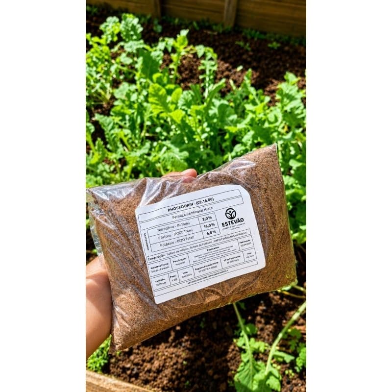 Adubo  NPK 02.16.06 | Fertilizante para Hortas, Café, flores e frutas