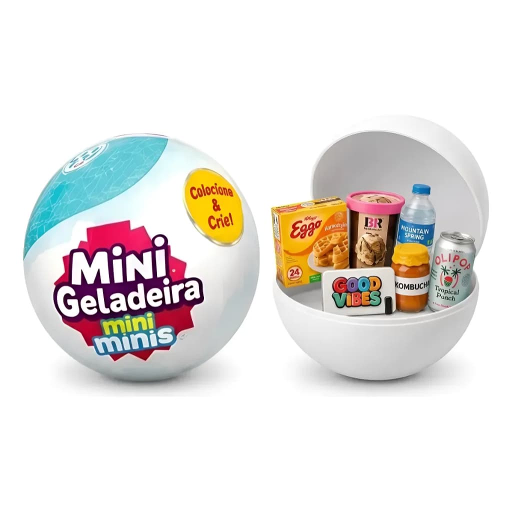 Bola Surpresa C/ Acessórios Para Mini Geladeira Mini Minis Mini Brands