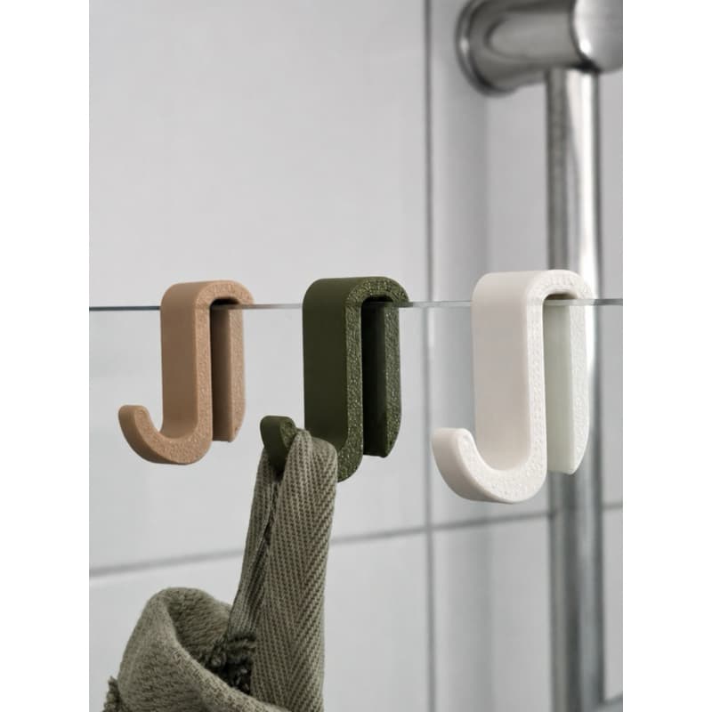 Kit com 3 Ganchos para Box de Banheiro – Suporte Multiuso para Toalhas e Acessórios