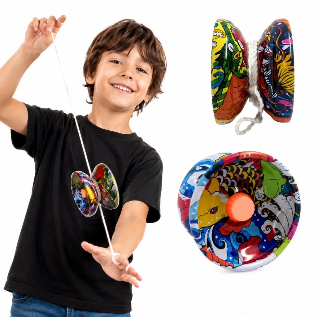 Kit 2 Ioiô D Metal Profissional Super Rolamento Para Manobra