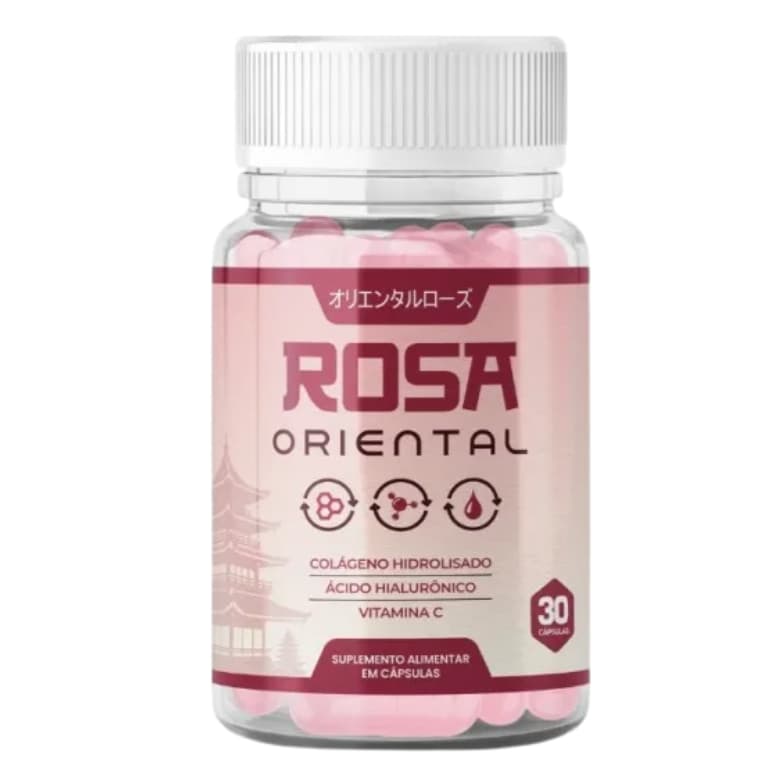 1x Rosa Oriental Total 30 Cápsulas Sem Sabor